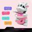 Dancing Cute Cow Toy With Lights and Music (dancing_cow_393_g)-(Non-Brand) image
