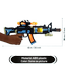 Battery Operated Kids Toy Gun With Light And Music Multicolor (gun_music_weapon_929) Gun image