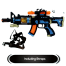 Battery Operated Kids Toy Gun With Light And Music Multicolor (gun_music_weapon_929) Gun image