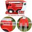 Big Plastic Toy Fire Truck For Toddlers Boys And Girls Fireman Engine Vehicle image