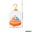 Rechargeable Electric Chirping Birds Birdcage Voice Control Talking Birds Toy - Multicolor image