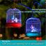 Rechargeable Electric Chirping Birds Birdcage Voice Control Talking Birds Toy - Multicolor image