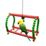Bird Playground Wooden Bridge Swing For Parrots Budgies/ Parrot image