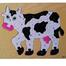 Black/White Cow Alphabetical Puzzle For Kids (ZKB070) image