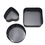 Black Carbon Steel Cakes Molds Non-Stick Metal Bake Mould Round Cake Baking Pan image