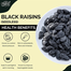 Saad Black Raisins Black Raisin Kalo Kismish Dried Fruit - 1Kg image