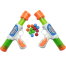 Blaster Shooter Gun Battle Toy For Kids With 12 Soft Foam Balls (ball_gun_double_688) Multicolor - 2 Pcs image