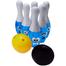 Bowling Set Toy with Emoji drawing for Kids ( Bowling Game Set 6 Bottles and 2 Balls ) 8825BI image