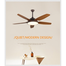 Breezelux 52 Inch Modern Decorative Silent ABS Blade Underlight With Remote Ceiling Fan (Wood Grain) image
