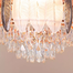 Breezelux Alpha 48 Inch Crystal Retractable Luxury Decorative Silent Underlight Invisible Blade Chandelier With Remote Ceiling Fan (Rose Gold) image
