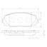 Brembo Front Brake Pad P83106N (Toyota Premio,Allion- NZT260, Axio- NZE141,NZE161,164, NRE161, Prius HV- ZVW30) image