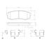 Brembo Rear Brake Pad P83024N (Toyota Land Cruiser Prado- TRJ120/125W,TRJ150W,TRJ150W,KDJ120W,KDJ125W) image