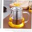 Brew Tea and Coffee in Style with Heat-Resistant Glass Tisset Flower Tea Potato Ketley Coffee Teapot - image