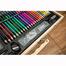 Buy 251 Pcs Wooden Art Tools Painting Set Get Drawing Pad And Two Highlighter Free image