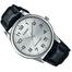 CASIO Black Leather Black Dial Watch For Men image