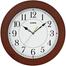 CASIO Wall Clock - Maroon Wood Frame image