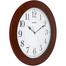 CASIO Wall Clock - Maroon Wood Frame image