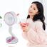 COROID-Table Fan High Speed, Powerful Rechargeable 1.5 Watts Table Fan with 21 SMD LED Light, Table Fan for Home, Office Desk, Kitchen, High Speed Table image
