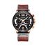 CURREN Watches Men Luxury Sport original leather choronograph active image