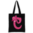C-Alphabet Flower Canvas Tote Shoulder Bag With Zipper image