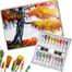 Camel 18 Artists Acrylic Color Box, pain Set with 1 free Gel Medium and 1 Retarder Medium - 20ML tube image