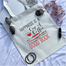 Canvas Tote Bag With Zipper For Man And Women image