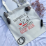 Canvas Tote Bag With Zipper For Man And Women image