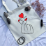 Canvas Tote Bag With Zipper For Man And Women image
