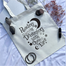 Canvas Tote Bag With Zipper For Man and Women image