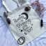 Canvas Tote Bag With Zipper For Man and Women image
