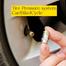 Car Tire Pressure Monitoring System Gauge Cap Sensor Indicator Anti-theft 3 Color Eye Air Pressure Gauge 4 Pcs image