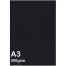 Card Thick Art Paper A3 Black 300 GSM - 10 Sheetss image