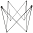 Carrom Board Folding Wide Metal Stand 18 Inch image