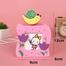 Cartoon Wooden Pencil Holder - Pink -1 Piece image