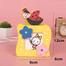 Cartoon Wooden Pencil Holder - Yellow - 1 Piece image