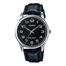 Casio Black Leather Black Dial Watch For Men image