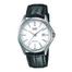 Casio Black Leather Watch For Men image