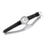 Casio Black Leather With White Dial Watch For Men image