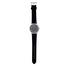 Casio General Ladies Grey Dial Black Leather Strap watch image