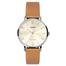 Casio Leather Analog Watch for Women, Beige image