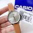 Casio Leather Analog Watch for Women, Beige image