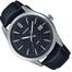 Casio Black Dial Leather Strap Men’s Watch image