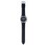 Casio Men’s World Time Black Dial Black Leather Watch image