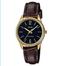 Casio SS Caseback Brown Leather Strap Women's Watch image