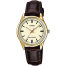 Casio SS Caseback Brown Leather Strap Women's Watch image