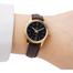 Casio SS Caseback Brown Leather Strap Women's Watch image