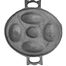 Cast Iron Shaj For Baking Chitoi Pitha 5 In 1 image