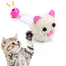 Cat Plush Toy Mouse Head Shape Bell Automatic Feeding Toy 1Pcs image