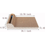 Cat Scratch Pad with Catnip Cat Toy Scratch Board Lounge with Bell-Ball image