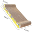 Cat Scratch Scratching Pad Corrugated Cat Scratcher for Indoor Cats Kitten for Furniture Protection image